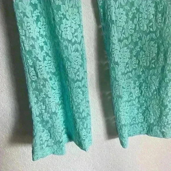 Free People Intimately All Day Lace Floral Sheer Flare Coquette Boho Trousers S - Picture 6 of 10